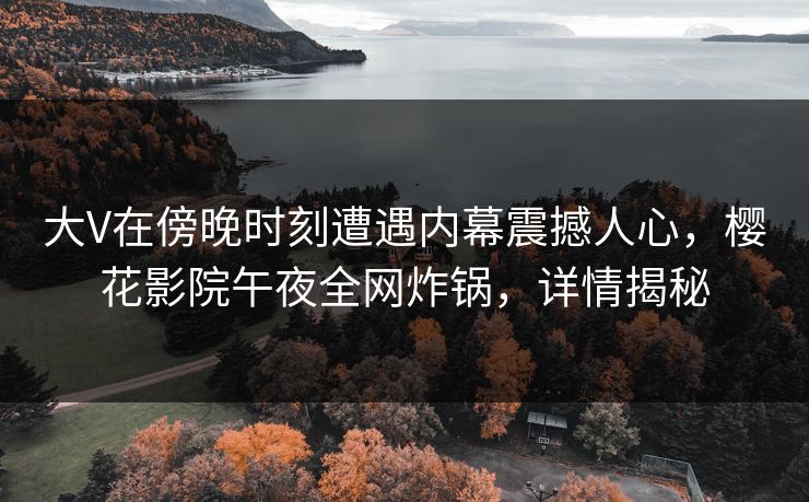 大V在傍晚时刻遭遇内幕震撼人心，樱花影院午夜全网炸锅，详情揭秘