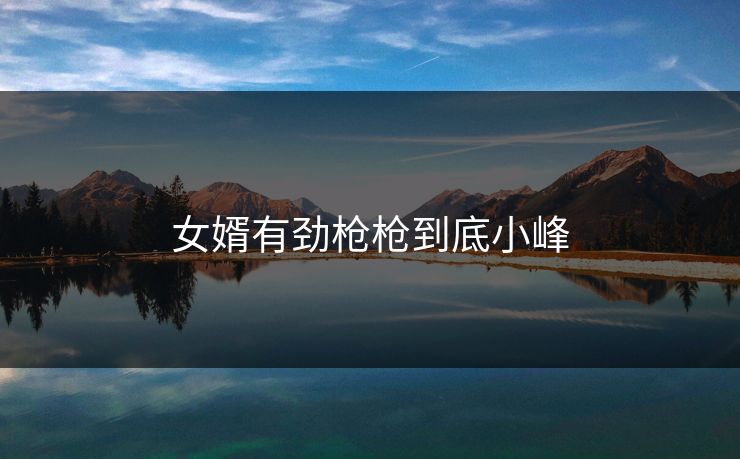 女婿有劲枪枪到底小峰